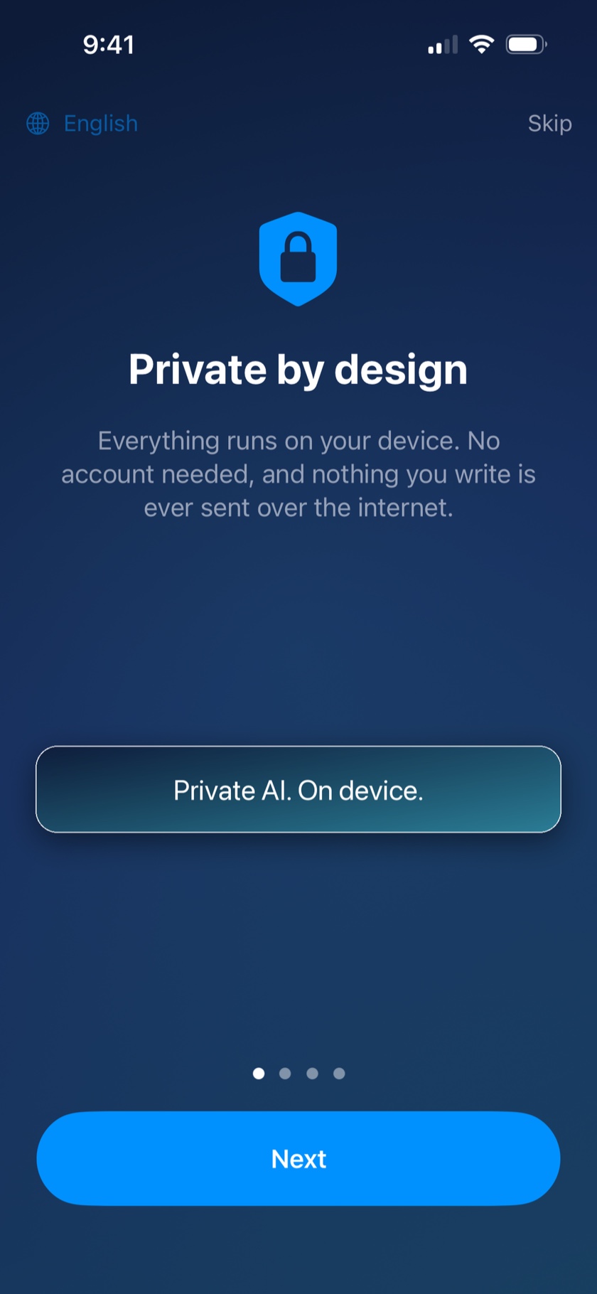 Screenshot of Tomesi: a conversation with the AI assistant on iPhone